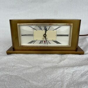 Vintage Seth Thomas Clock In A "Silvercrest" In Bronze Case 1934 April Art Deco